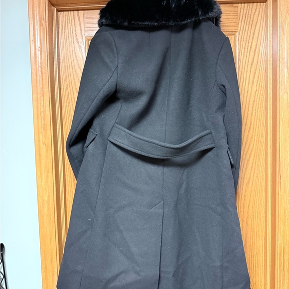 Kate Spade New York Wool blend coat with removable faux fur collar - Picture 7 of 10